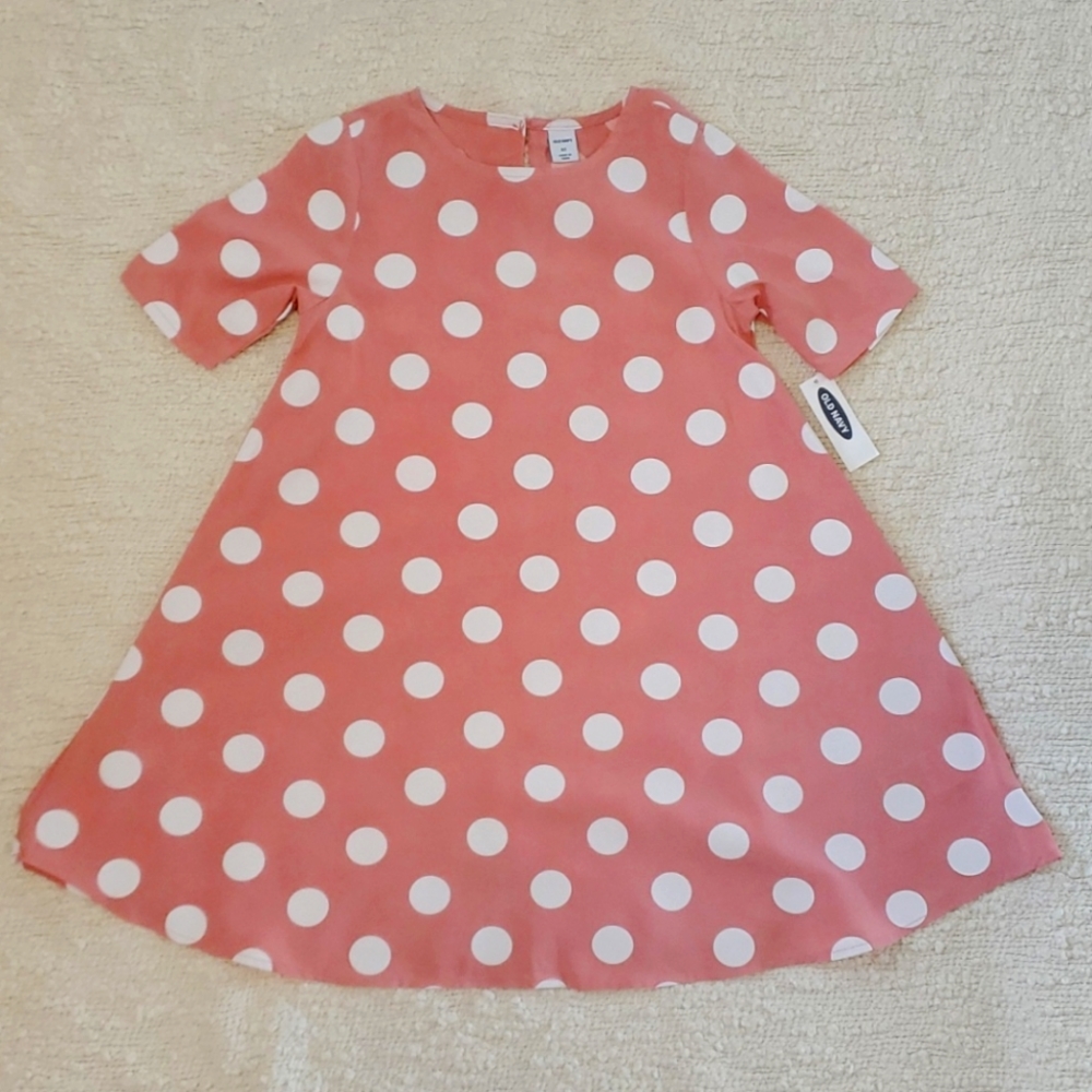 Pink/White Polka-dot Dress